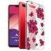 Fashionury ''RED Lily'' Back Cover for Oppo A3s/ Designer Printed Transparent Back Case Cover for Oppo A3S