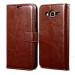 Frazil Vintage Leather Finish Flip Cover for Samsung Galaxy Grand Prime G530/J2 Prime | Inside Pockets & Inbuilt Stand | Wallet Style Back Case | Magnet Closure (Brown)
