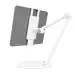 ProElite Mutli Angle Aluminum Tablet Stand Desk Holder for Apple iPad, iPhones, Galaxy Tab, Xiaomi Pad, Redmi Pad, Oneplus Pad,Lenovo Tab, Kindle Upto 12.9 inch, White