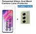 ISAAK Tempered Glass and Back Camera Lens Protector for SAMSUNG GALAXY S21 FE 5G (Combo Pack)