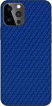 SRG INFOTECH Apple Iphone 12 Pro Max Mobile Skin (Sparrel Blue Carbon Fibre)