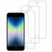 Kite Digital iPhone SE 3 (2022) Transparent Tempered Glass Screen Protector with Full Screen Coverage - Except Edges and Easy Installation Kit (Pack of 3)