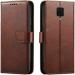 Juberous Flip Cover for Poco M2 Pro, Mi Redmi Note 9 Pro, Mi Redmi Note 9 Pro Max, Mi Redmi Note 10 Lite | Magnetic Closurer| PU Leather Magnetic Wallet Back Cover Case (Brown)