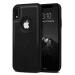 LIRAMARK PU Leather Flexible Back Cover Case Designed for iPhone Xr (Black)