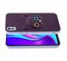 Fastship Colour Eye Cat soft Kitty Case Back Cover for Vivo Y1s | Faux Leather Finish 3D Pattern Cat EYES Case Back Cover Case for Vivo 1929 / Vivo Y1s - Jam Purple