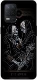 Zepboom Realme 9 5G, Rmx3388 Black Plastic Skull Tarot Lovers Printed Dual Protection Back Cover