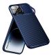 Golden Sand for Apple iPhone 14 Pro Max Back Cover Drop Tested Shock Proof Slim Armor Aramid Carbon Fibre Rugged TPU Case for Apple iPhone 14 Pro Max, Blue