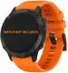 Zitel Watch Band Compatible with Garmin Fenix 7X, Fenix 6X/6X Pro, Fenix 5X/5X Plus, Fenix 3/3 HR, Descent MK1, D2 Delta PX, D2 Charlie, 26mm Sport Strap - Orange