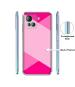 Casotec Pink Cross Vector Printed Silicon Soft TPU Back Case Cover for Lava Blaze 2 Pro 4G