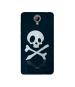 Casotec Skull & Crossbones Design Printed Silicon Soft TPU Back Case Cover for XOlO One HD