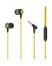 Earonics Yellow Wired Headphones 3.5mm