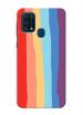Thermobeans Samsung Galaxy M31 Rainbow Stripes Plastic Hard Back Case Cover (Pack Of 2)