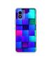 Casotec Blocks Rainbow 3D Graphics Design Printed Silicon Soft TPU Back Case Cover for Vivo Y01 4G
