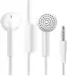 FRONY White In The Ear Ultra Boost Hand Free Noise Cancelling Headphones Wired Headset