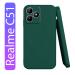 Knotyy Back Cover for Realme C51 (Green, Flexible, Silicon, Pack of: 1)