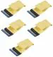 AdzMozi Cable40 Pins 80 Wire PATA EIDE IDE Hard Drive DVD Ribbon Cable IDC 40 80 Conductor - Pack of 5