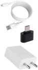 Badger Wall Charger Accessory Combo for Infinix Hot S3 Infinix Note 5 Infinix Hot 6 Pro Infinix Infinix Smart 2 Hot 4 Pro with Data Transfer Fast Charging Cable (White, Black)
