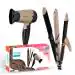 Vega Hair Dryer and Straightener Combo, Includes: 3 in 1 Hair Styler and Insta Glam Hair Dryer for Women, (VGGP-10), Black
