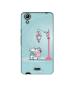 Casotec Lover Kissing Design Printed Silicon Soft TPU Back Case Cover for Micromax Canvas Selfie Lens Q345