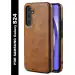 SYOTT Protective COLOR Pure Leather Back Cover For Samsung Galaxy S24 5G Shield Your Device with Style | Brown