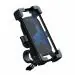 Portronics Mobike III Bike Mobile Holder Stand with 360 Degree Rotation, Stable & Shake-proof, One-Click Phone Grip, Supports Most Smartphone Sizes for Motorcycle & Cycle (Black)