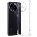Fastship Rubber Back Cover for Realme RMX3782 / Realme_C67 - Transparent