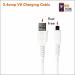 Mobiflicks White 2.4amp Wall Charger and Micro USB Cable Adapter with Cables for Android Phones