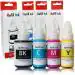 TEQUO Refill Ink For Canon GI790 G1000 G2000 G2010 G3000 (70ml X 3-Yellow,Cyan,Magenta & 135ml Black) Black + Tri Color Combo Pack Ink Bottle