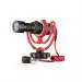 Rode VideoMicro Compact On-Camera Microphone with Rycote Lyre Shock Mount, Black