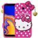 RICHBURG Samsung Galaxy J4 Plus Pink and White Rubber, Silicon Comfortable Hand Feelings Mobile Back Cover