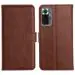 Profov Redmi Note 10 Pro Flip Back Cover, Full Body Protection Wallet Style Magnetic Closure Leather Flip Cover Case for Xiaomi Redmi Note 10 Pro (Brown)
