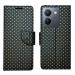 A D Enterprises Black Dot Flip Cover for Vivo Y36 4G | Magnetic Case | Shock Absorbent | Flip Cover Vivo Y36 4G