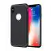 Foso Apple Iphone X Black Silicone Back Cover 14.22 x 7.37 x 0.76 cm