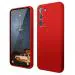 LIRAMARK Liquid Silicone Soft Back Cover Case for Samsung Galaxy S23 5G (Red)