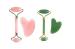 Getmecraft Rose Quartz Face Roller Gua Sha Set With Green Aventurine Jade Roller and Gua Sha Set For Face, Eyes, Neck, Body Muscle Relaxing and Relieve Fine Lines