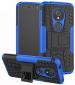 Accessories Kart Motorola G6 Play Blue Plastic, Polycarbonate Shockproof Kickstand Back Case Cover
