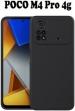 XOVO Back Cover for Poco M4 Pro, M4 Pro 4G (Black, Silicon, Pack of 1)