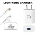 Ditto Hub 2.4 A LIGHTNING Mobile Charger with Detachable Cable (White, Cable Included)