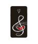 Casotec Love Note Music Design Printed Silicon Soft TPU Back Case Cover for Swipe Elite 2 plus