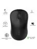 Rapoo M160 Wireless Power Saving Mouse with Bluetooth, 1300 DPI Optical Tracking for PC/- Black.