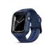 GRIPP Helio Slim & Soft Adjustable Silicon Watch Strap Compatible with Smart Watch 44mm/45mm Series 8/7/6/5/4/3/2/1/SE with Waterproof Durable & Flexible- Sports Edition Watch Strap - (Blue)