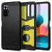 Spigen Black Polycarbonate Tough Armor Back Cover Case For Redmi Note 10 Pro And 10 Pro Max