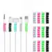 AMS Multicoloured Protection Spiral Cable & Wire Protectors Spring Wire for All Wired Accessories for USB Charger, Data Cable, Earphone, Elastic Cord Saver - Pack of 3 - 12 Pcs