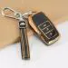 TPU Leather Car Key Cover Compatible with Toyota Fortuner, Innova Crysta