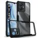 Fashionury Ultra-Hybrid Crystal Clear Back Cover Case for Mi Redmi 13C 5G /Poco M6 5G | Shockproof Total Camera Protection | Transparent Back (PC & TPU) Redmi 13C 5G / Poco M6 5G (Black Bumper)