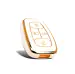 TPU Key Cover Compatible with TATA Altroz Gravitas Harrier Nexon Tigor BS6- (White)