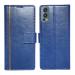 A D Enterprises Blue GP Flip Cover for OnePlus Nord 2 5G X Pacman | Magnetic Case | Shock Absorbent | Flip Cover OnePlus Nord 2 5G X Pacman