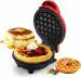varnirajimportexport Mini Waffle Maker| Portable Electric Non Stick Waffle Iron| Round Waffle Maker Grill Machine for Individual Pancakes, Cookies, Eggs, Waffles, Paninis, Breakfast, Lunch, Snack(RED)
