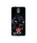 Casotec Angry Black Tiger Face Design Printed Silicon Soft TPU Back Case Cover for Jio Phone Next