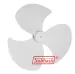 SUBHASH 16 (inch) Fan Blade for Table fan, Pedestal fan, Wall fan, Cabin fan (for 8mm shaft- White)